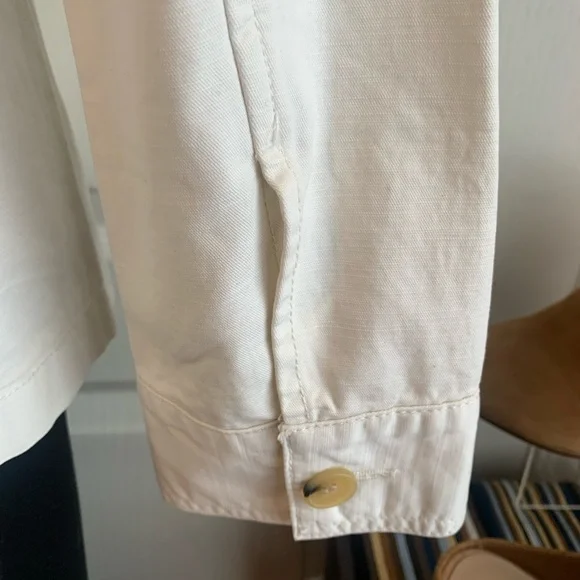 Talbots egg shell Utility safari Jacket - Picture 7 of 10